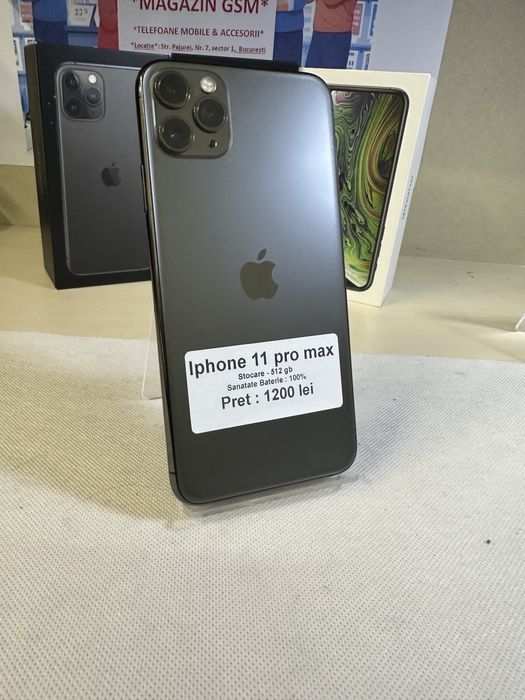 Iphone 11 pro max / 512 gb / 100% baterie