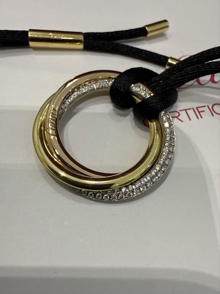 NEW Подвеска с Бриллиантами Cartier Trinity B30412
