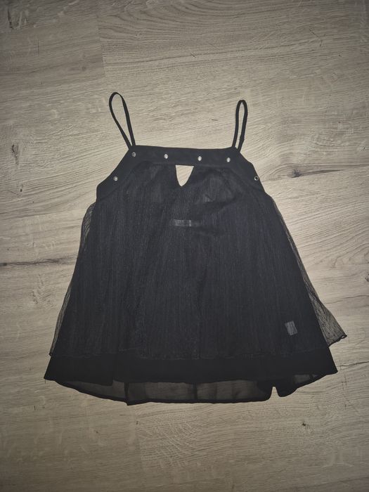 Maieu negru semi-transparent