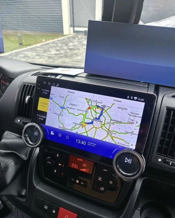 Магнитола для Peugeot Boxer, Citroen Jumper, Fiat Ducato с рамкой