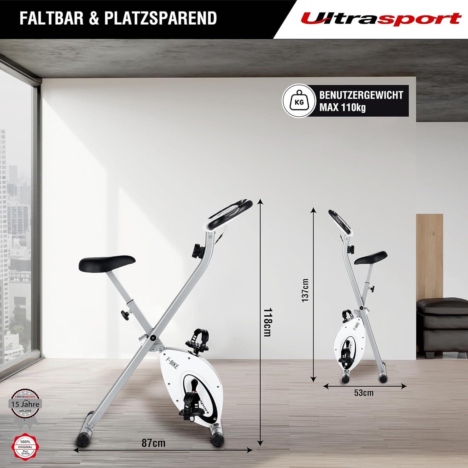 Bicicleta antrenament ușor Ultrasport F-Bike,