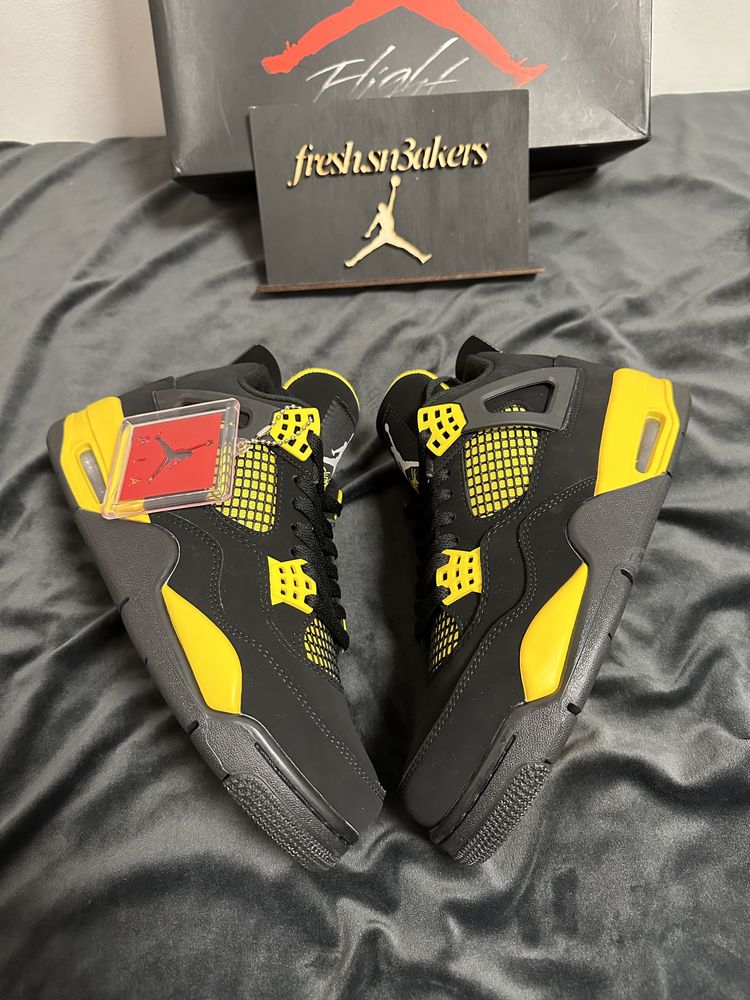 Nike Air Jordan 4 Retro Thunder Yellow ( in stoc )