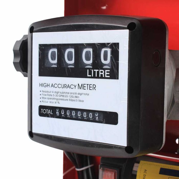 12V Бензиноколонка Помпа с брояч Помпа за източване гориво нафта дизел