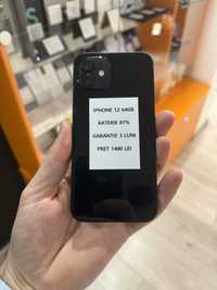 iPhone 12 64gb Black Neverlock/Garantie