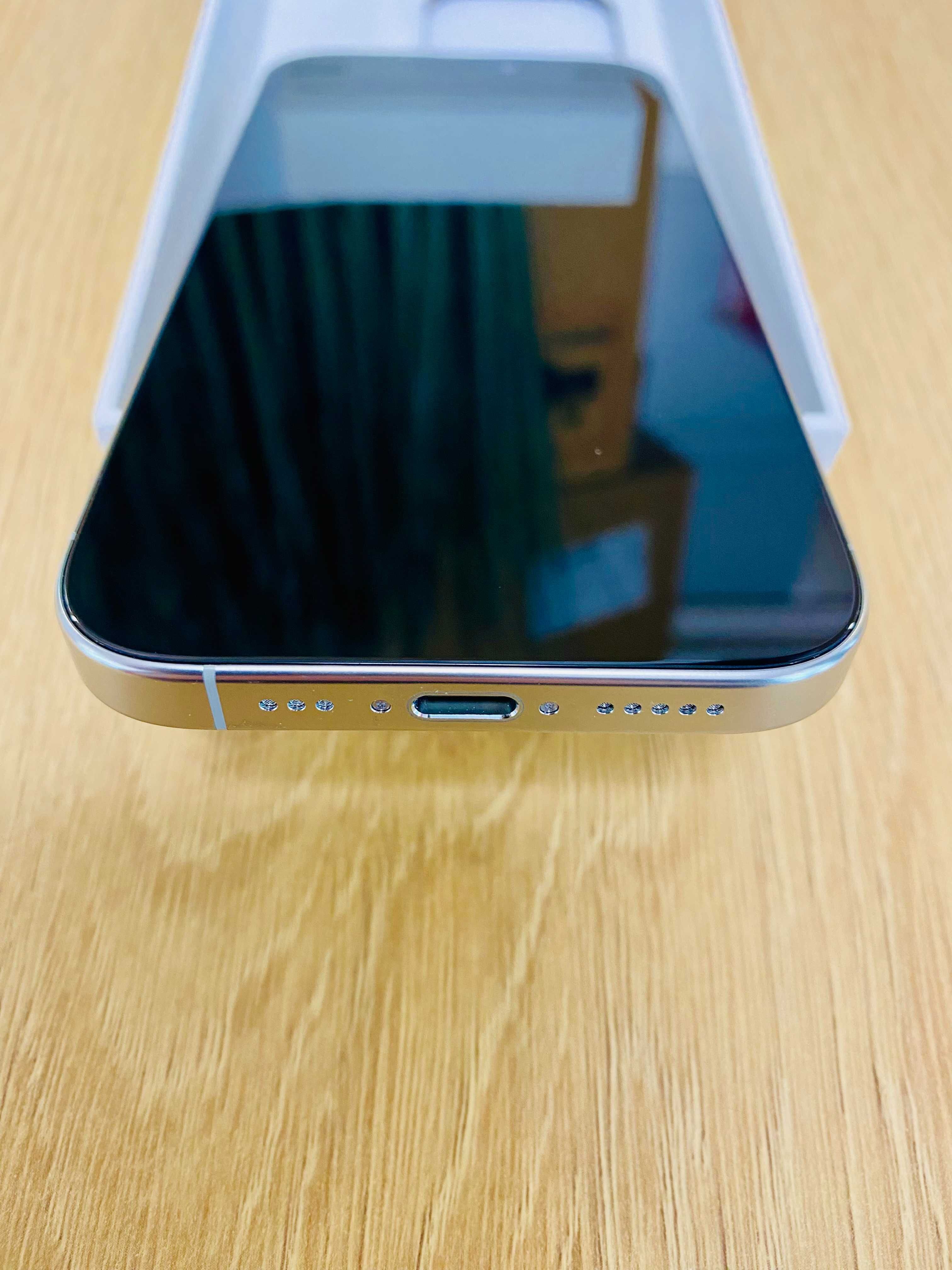 НОВ !!! Apple iPhone 16 Pro, 128GB, 5G, White Titanium, 100%