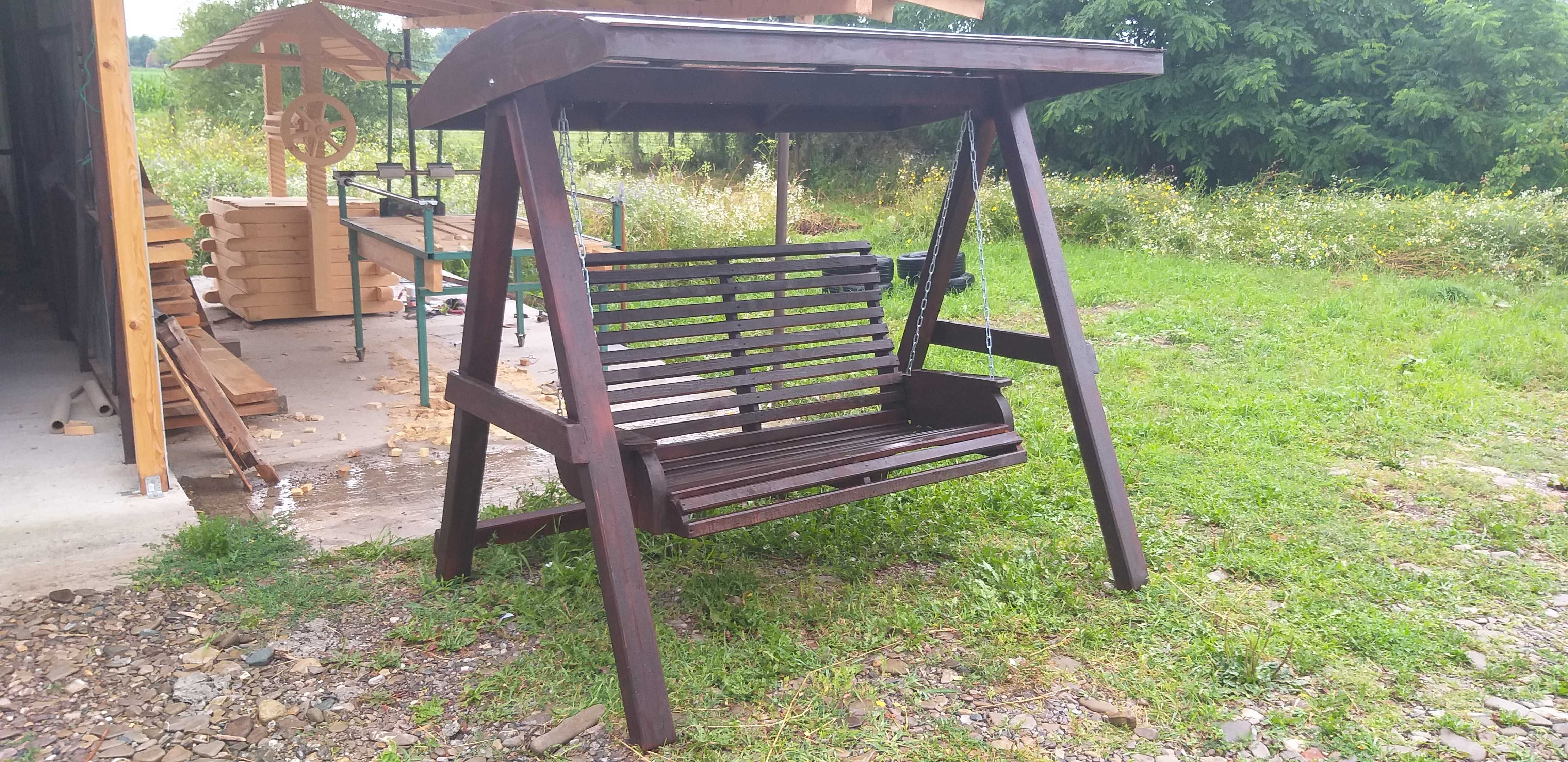 Balansoar rustic din lemn