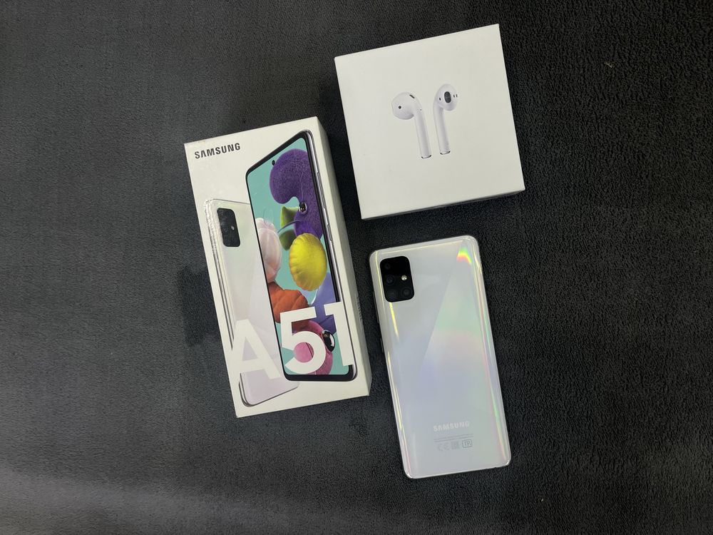 Samsung A51/128GB+AirPods/Абая 68/смартфоны, телефоны