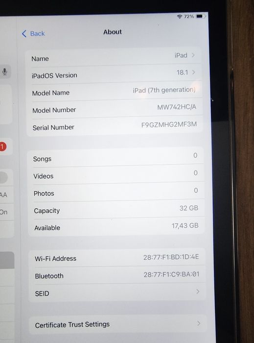 Таблет Apple ipad 7 Generation