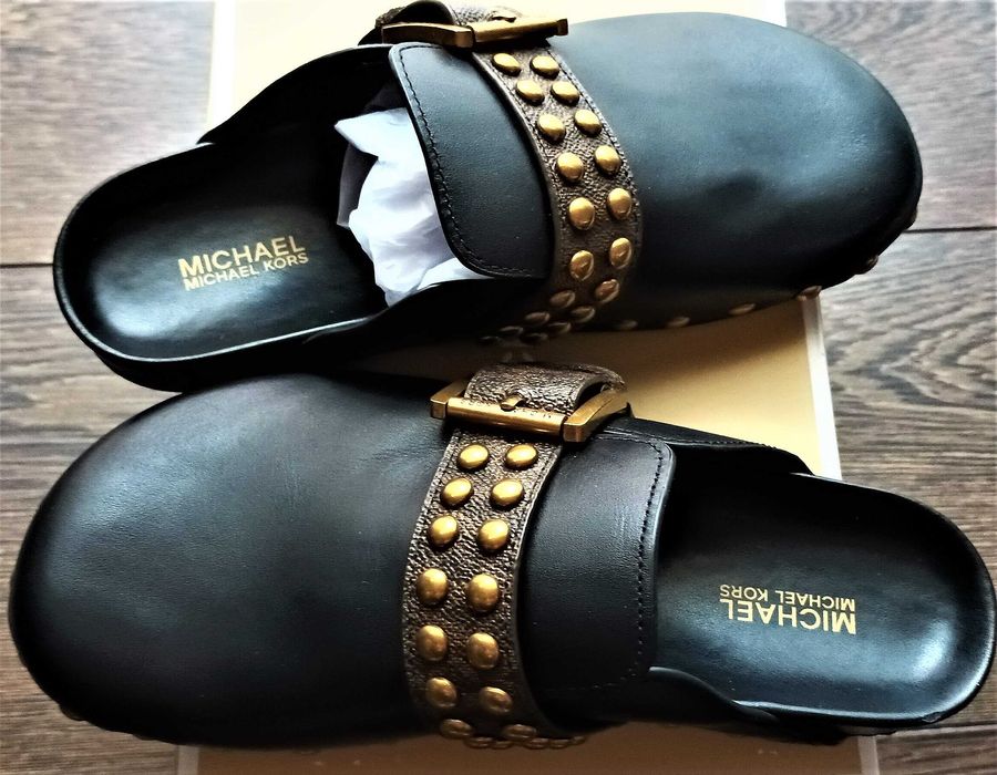 Michael Kors, saboti negri din piele naturala, marime 36