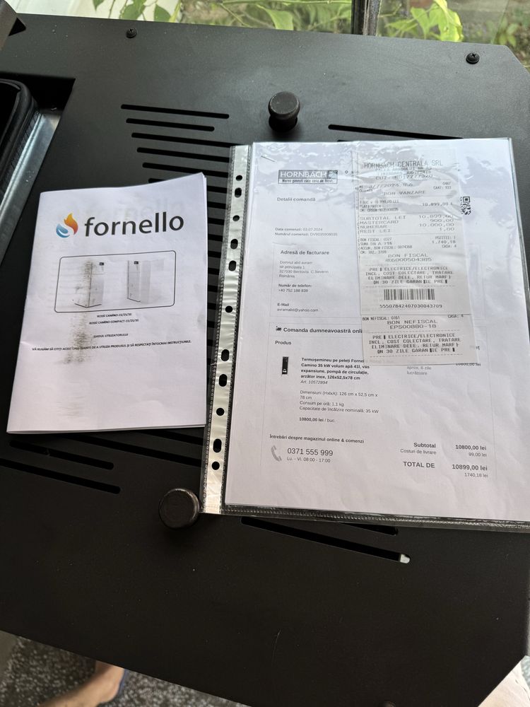 Cand termosemineu(centrala) Rossi Camino 35kw