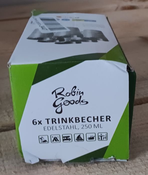 Set de 6 pahare  inox 30ml