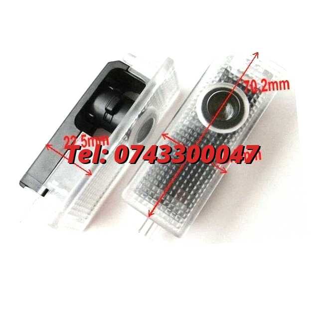 Emblema Portiere Cu Logo Bmw Set 2 Buc Proiector 3d Cu Led