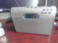 sony icf m-600 rds am/fm portable battery radio.