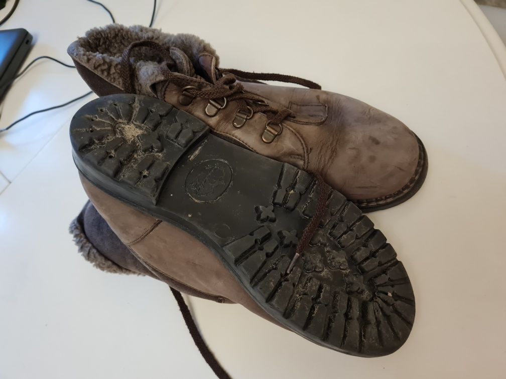 зимние ботинки на овчине, мягкий нубук 37р, Kandahar