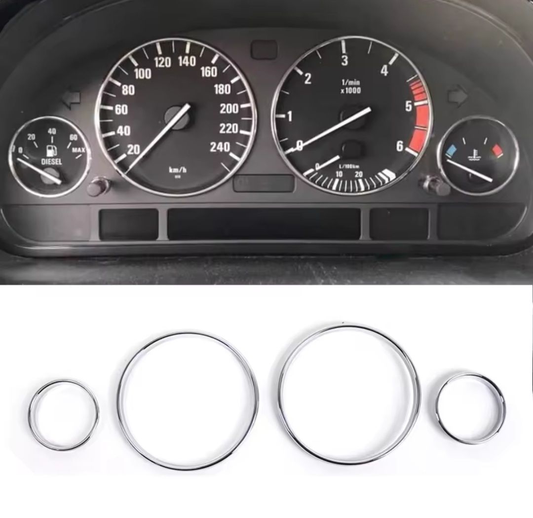 Нови Хромирани Рингове за табло / километраж BMW е38 е39 E46, X5 е53