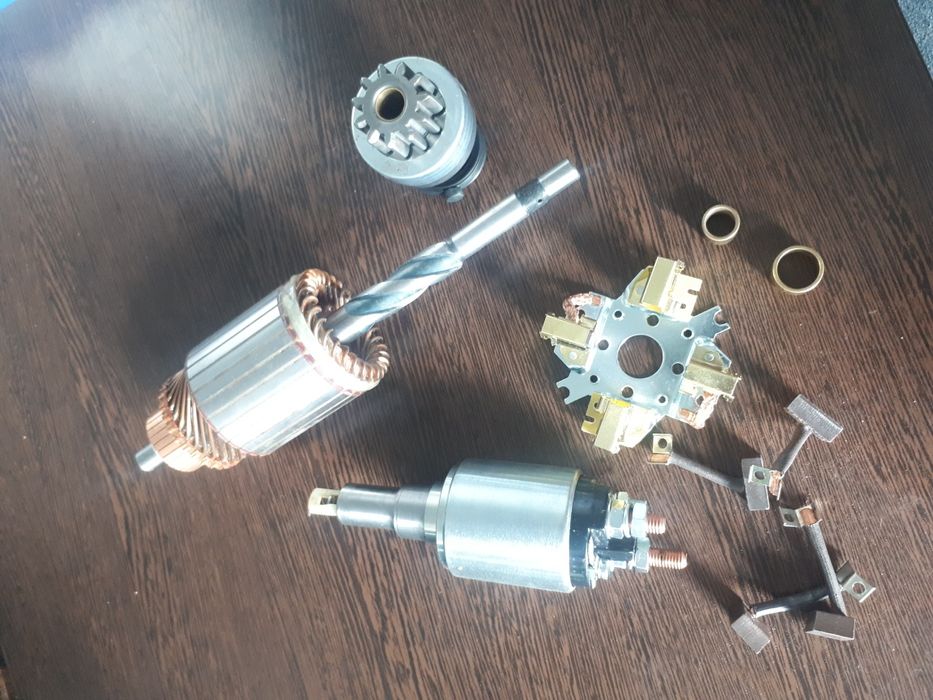 Piese reparatie electromotor tractor FORD...rotor carbuni bobina etc