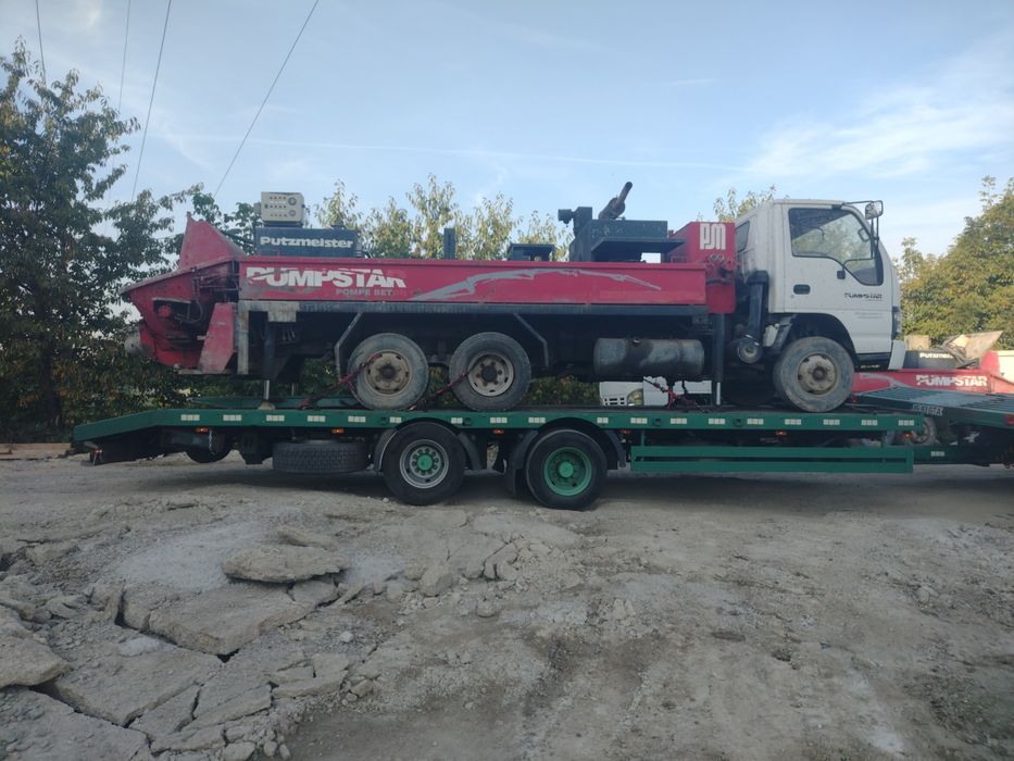Scania 6x2 R420 platforma cu remorca tandem