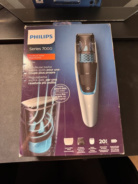 Philips series 7000 - aparat de tuns barba cu aspirare