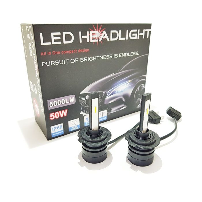 -55% ПРОМО! ОРИГИНАЛНИ LED крушки H1, H3, H4, H7, H8, H11, HB3, HB4