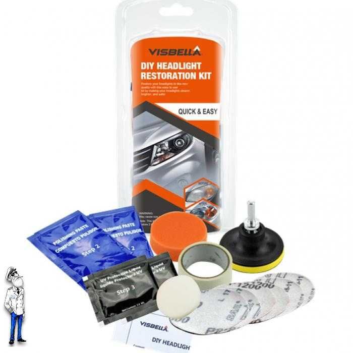 Комплект за полиране на фаровете на автомобила