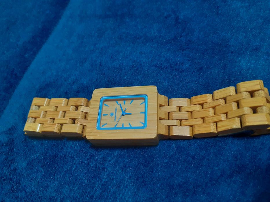 Ceas Quartz Lemn Bambus Dama ( NOU )