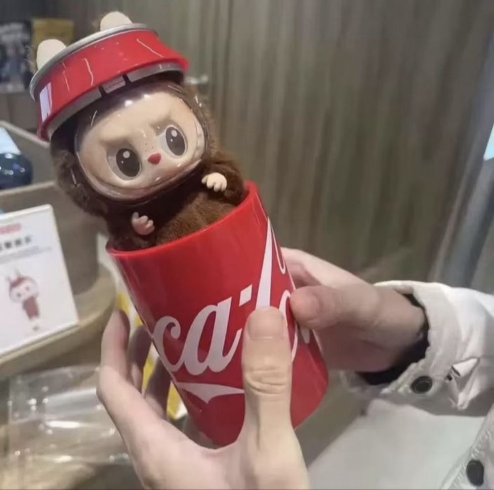 Плюшена играчка Labubu Coca Cola Лабубу