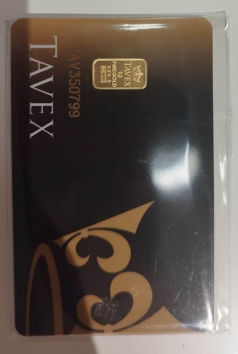 Tavex Златно кюлче 1 гр проба 999.9