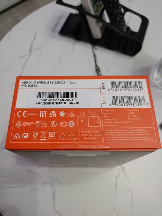 Vând Mouse Gaming Steelseries Wireless Aerox 3 Edition Onix 18000 dpi