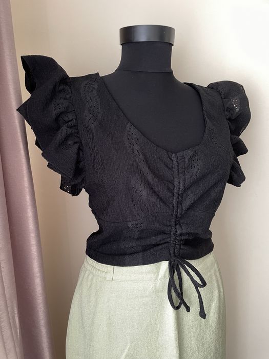 Bluza scurta cu maheci bufante, S