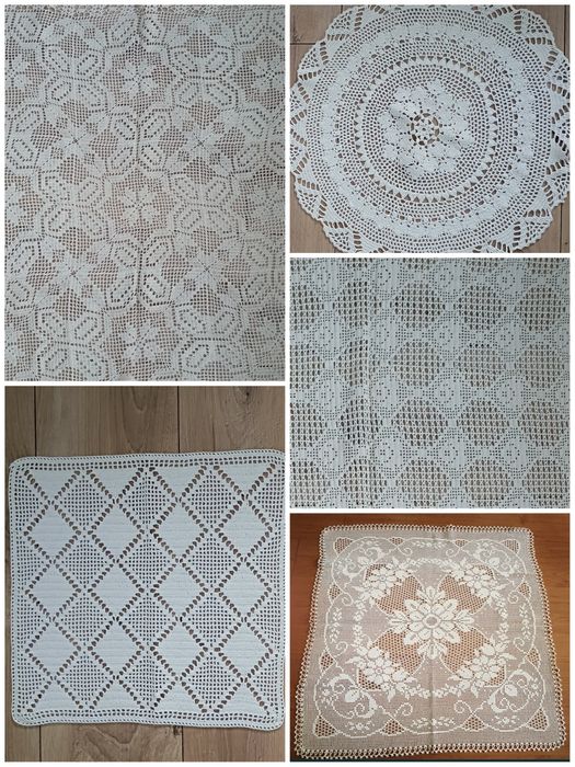 Ръчно плетени покривки на една кука