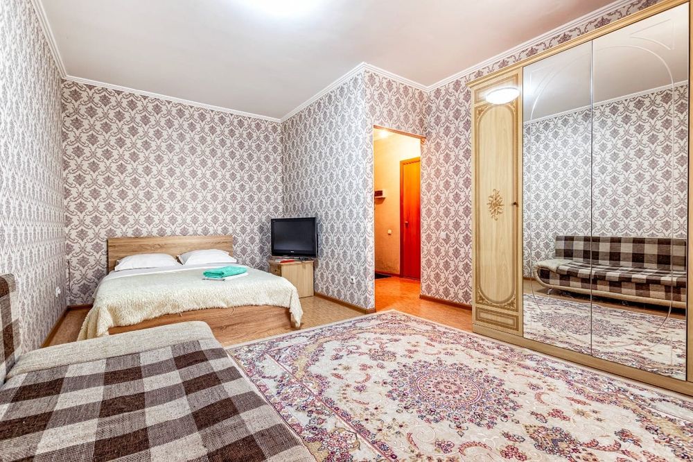 ПО ЧАСАМ,посуточно однокомнатные квартиры в районе момышулы от 9000