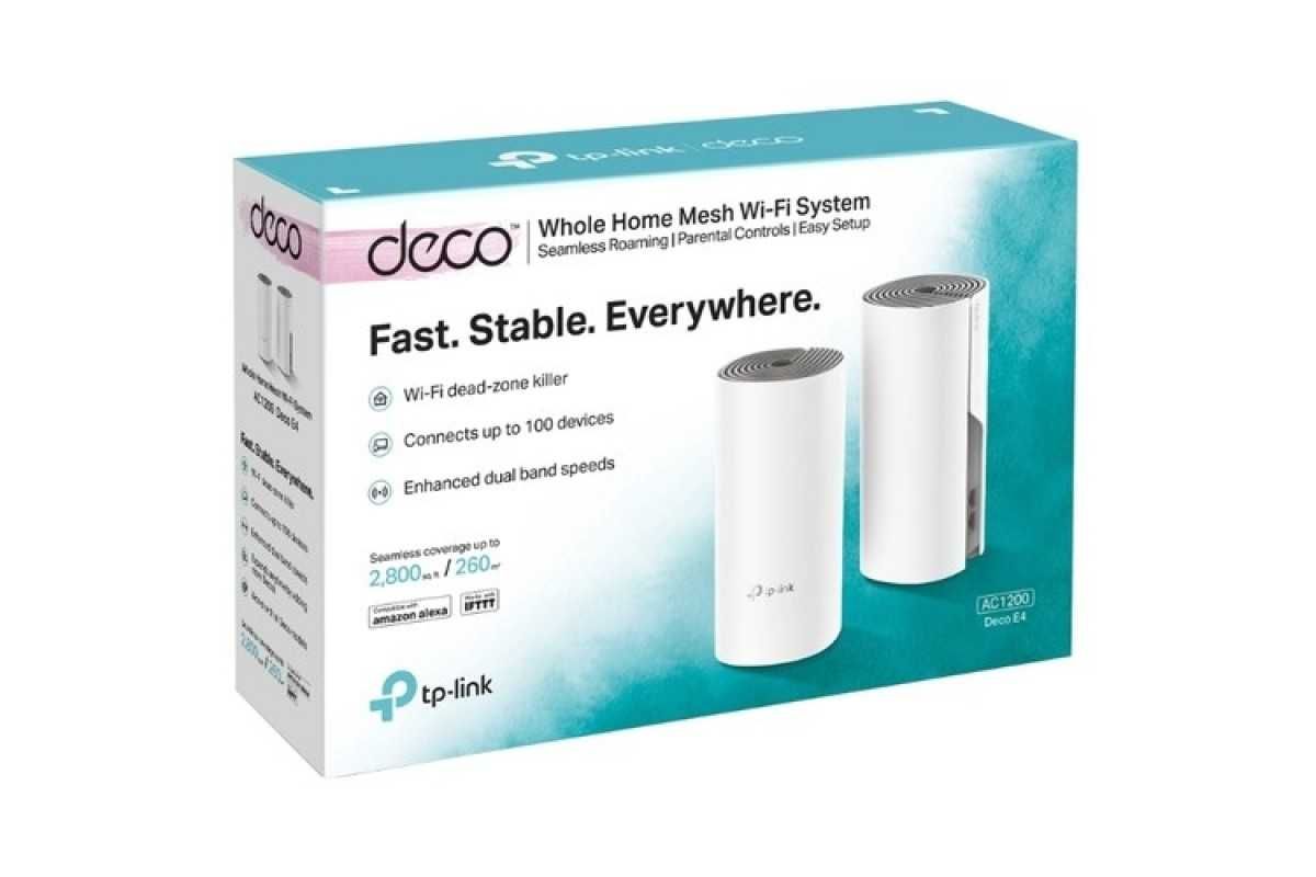 Tp Link Deco E4 (2 шт) Домашняя Mesh Wi-Fi  в РАССРОЧКУ (UZUM NASIYA)