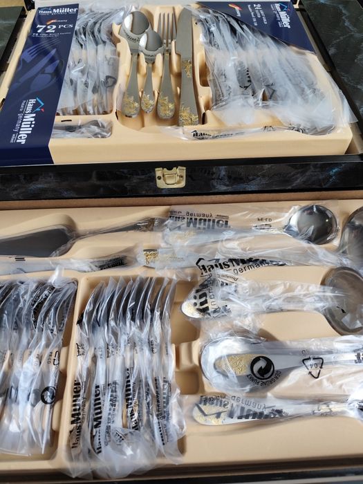 Нов луксозен комплект кухненски прибори 2 за 12 човека