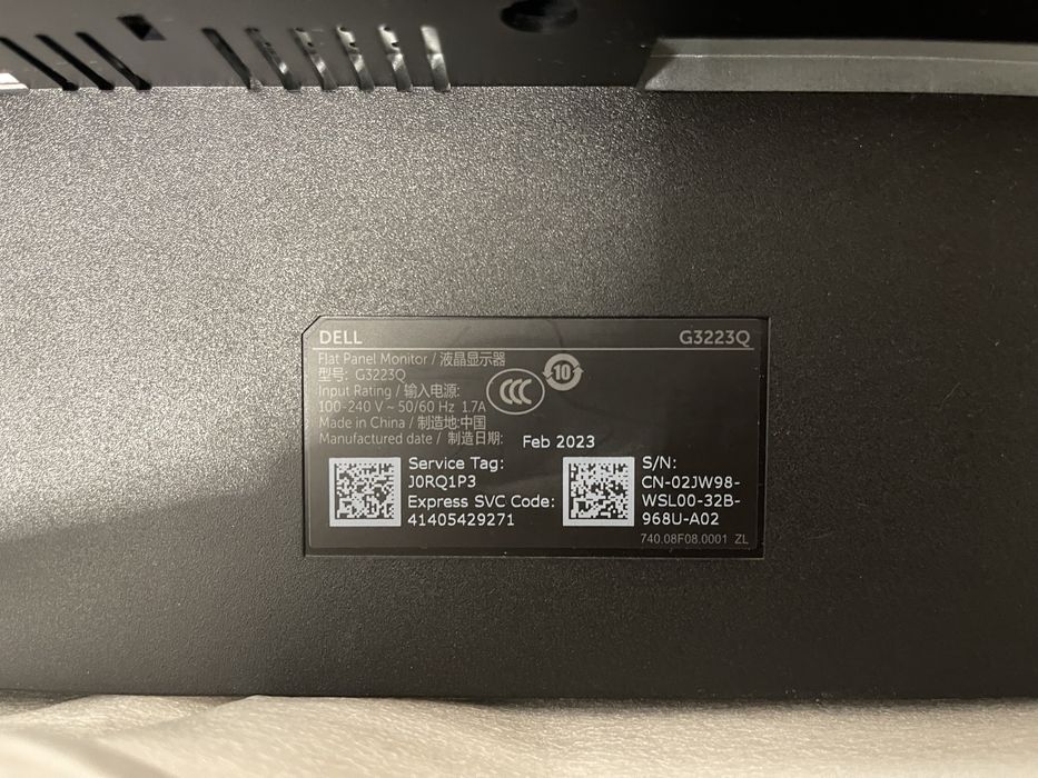 Monitor Dell G3223q 4k 144hz IPS