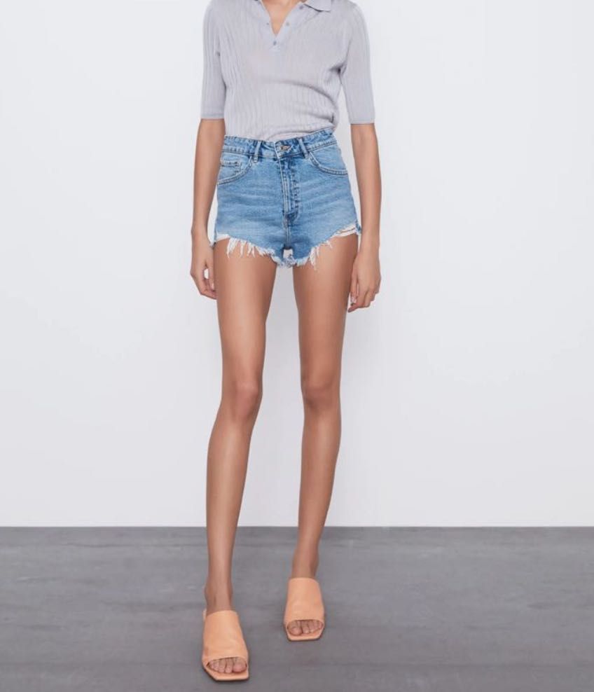 Дънкови къси панталони Zara, 38 размер