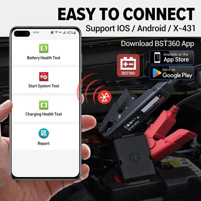 Tester de baterii auto launch x431 bst360 bluetooth