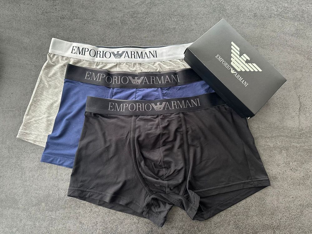 Три броя мъжки боксерки  Emporio Armani