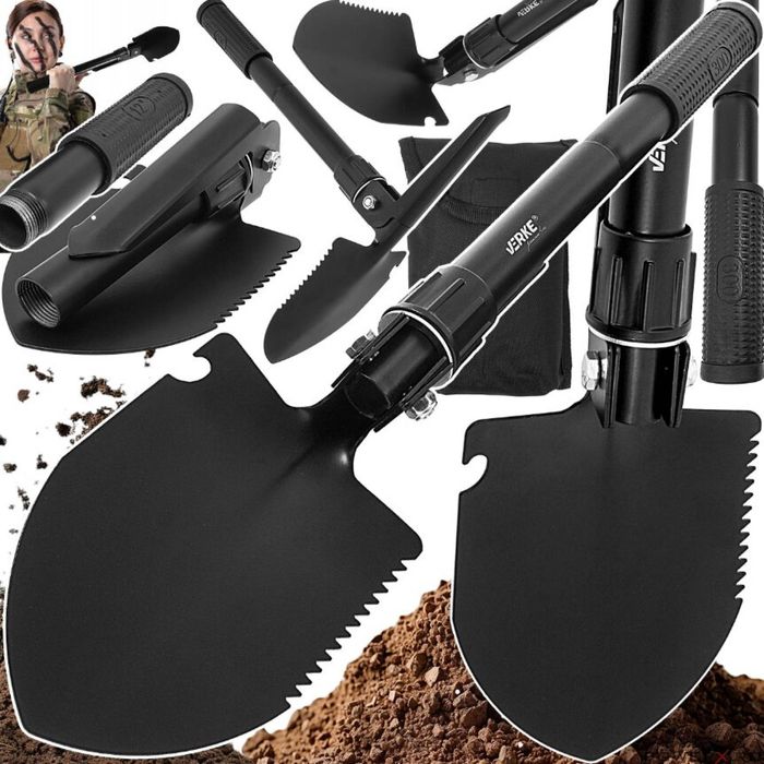 Unealta multifunctionala pliabila 4 in 1, lopata, sapa, târnacop, 41