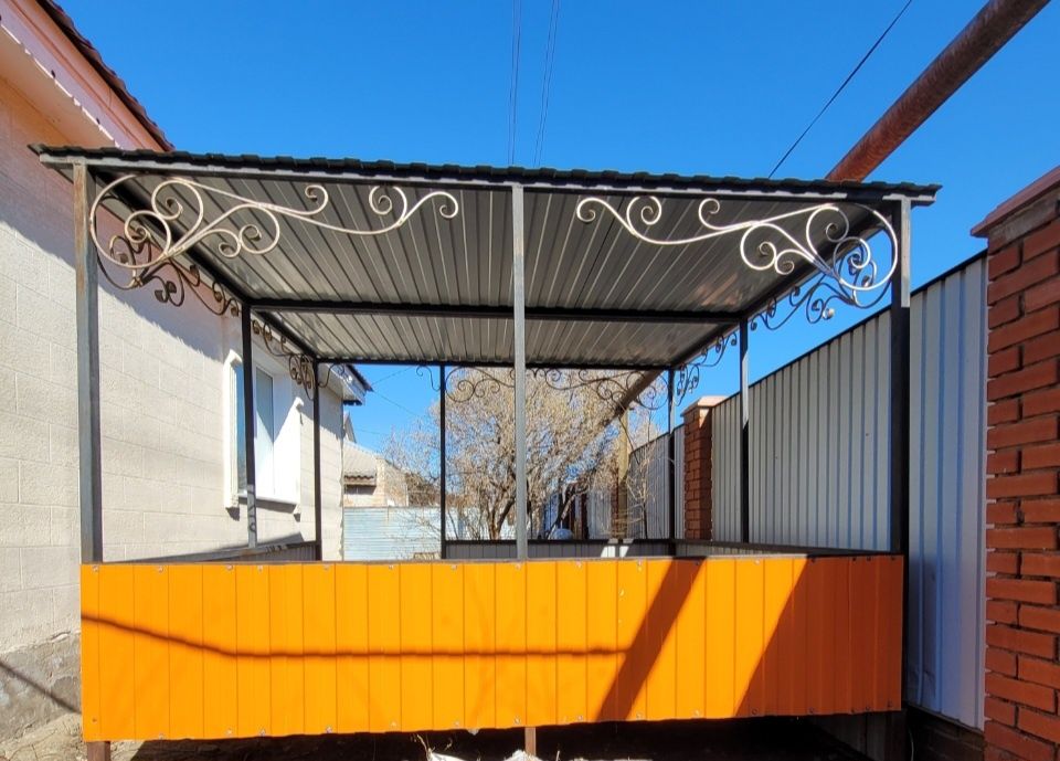 Топчан беседка 3х3м.