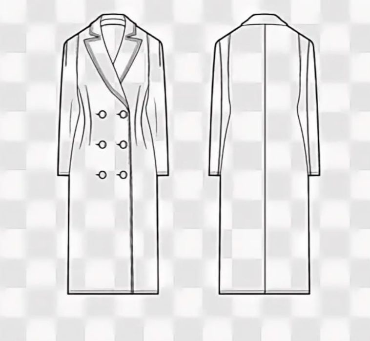 Женское шерстяное пальто