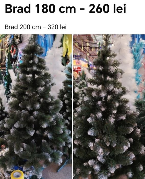 Brad artificial nou exact că în imagini 200 cm sau 180 înălțime