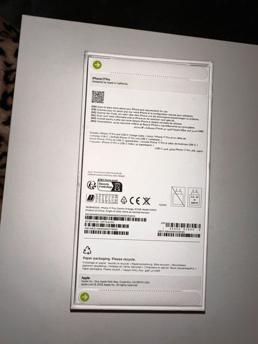 iPhone sigilat 17 512 GB