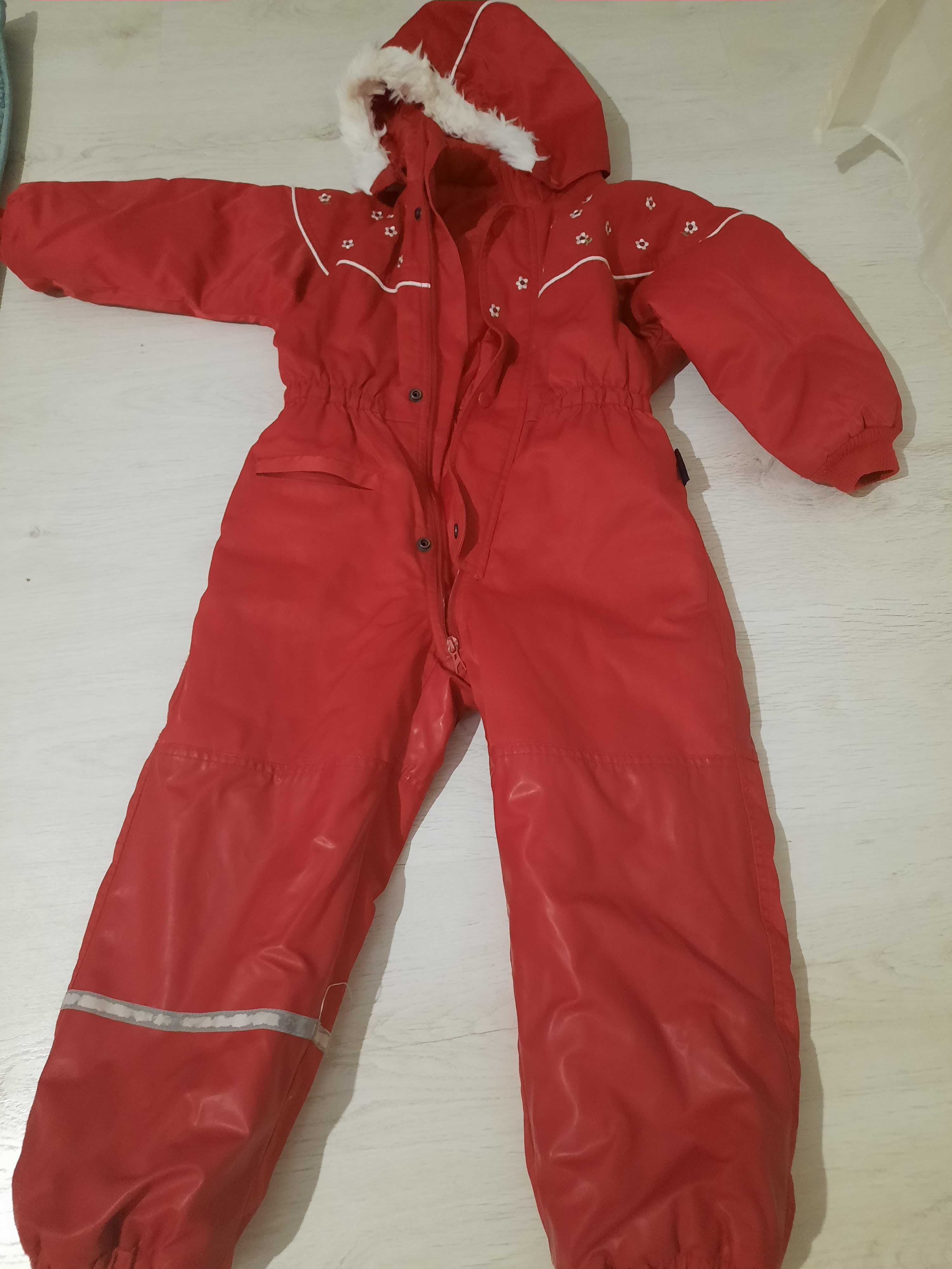 Costum ski complet, plastifiat, fetita marime 116