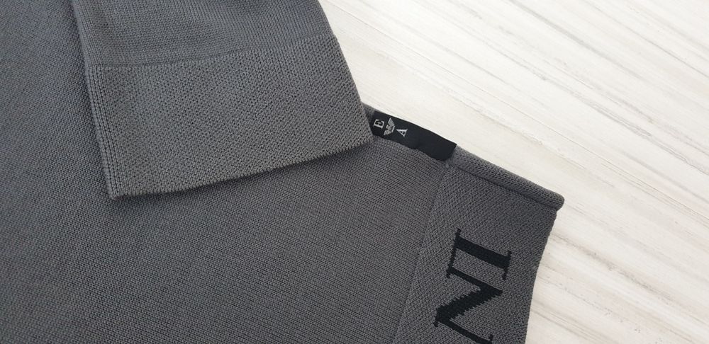 Emporio Armani Wool Knit Made in Italy M ОРИГИНАЛ Мъжки вълнен Пулов
