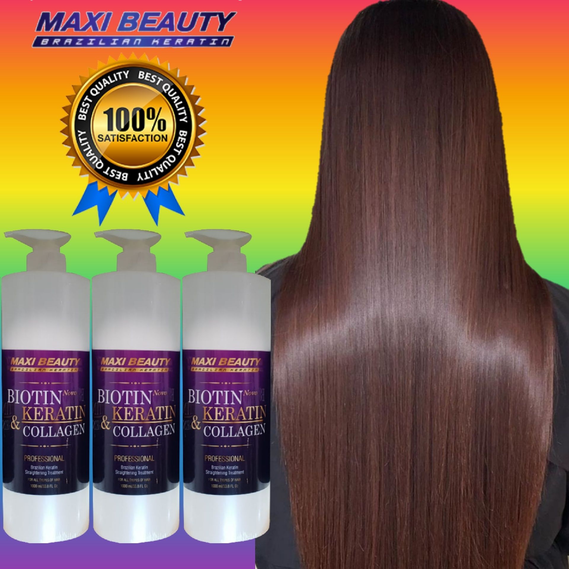 Maxi Beauty Brazilian New Biotin&Collagen Keratin,Макси Биотин Кератин