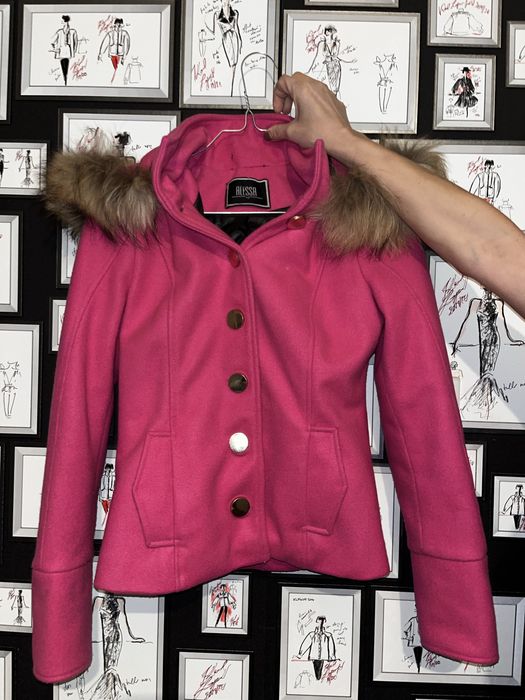 Кашмирено палтенце Alessa цвет фуксия