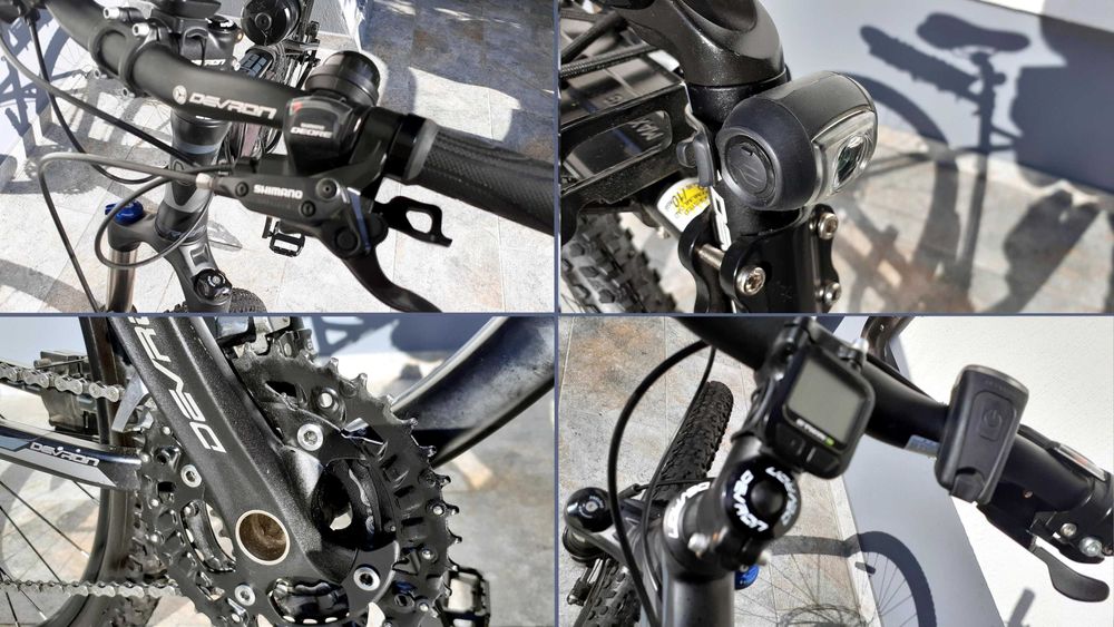 Bicicleta MTB Mountain Bike Devron, Magic Black, 45.7, M, Jante 27,5"