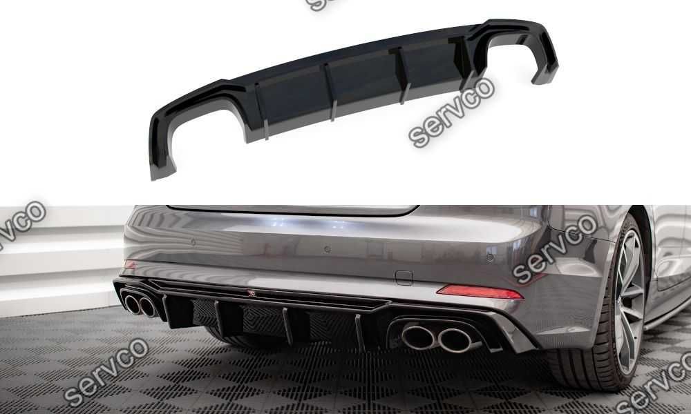 Prelungire difuzor bara spate Audi A5 S5 F5 Sline 2017- v14 - Maxton
