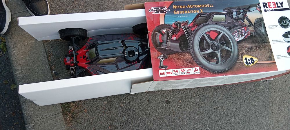Nitro RC Reely, 1:8, 3.46cc, 1.9CP, 50km/h, ca noua, are doar rodajul