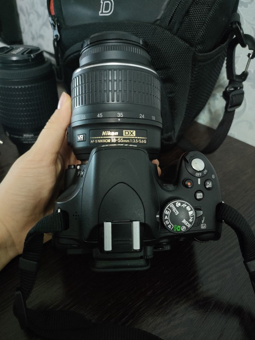 Фотоаппарат Nikon + объектив 200мм